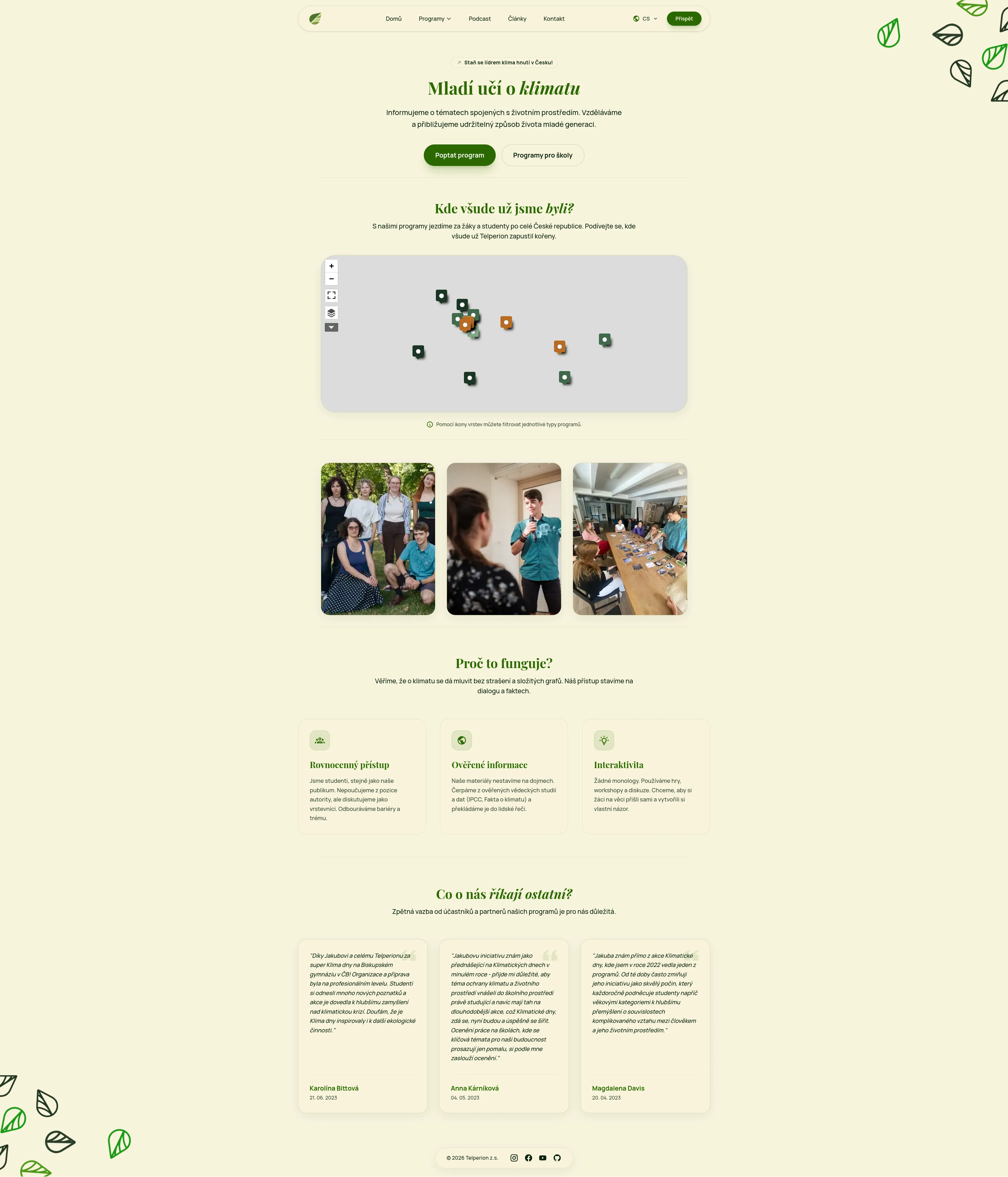 Redesigned Telperion website with clear structure, improved readability, and modern visual system.